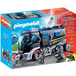 *** PLAYMOBIL - CAMION DES POLICIERS D'ELITE AVEC SIRENE ET GYROPHORE #9360